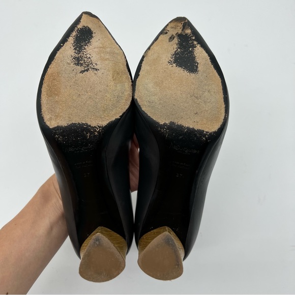 Yves Saint Laurent Wood Block Heels - Picture 9 of 10